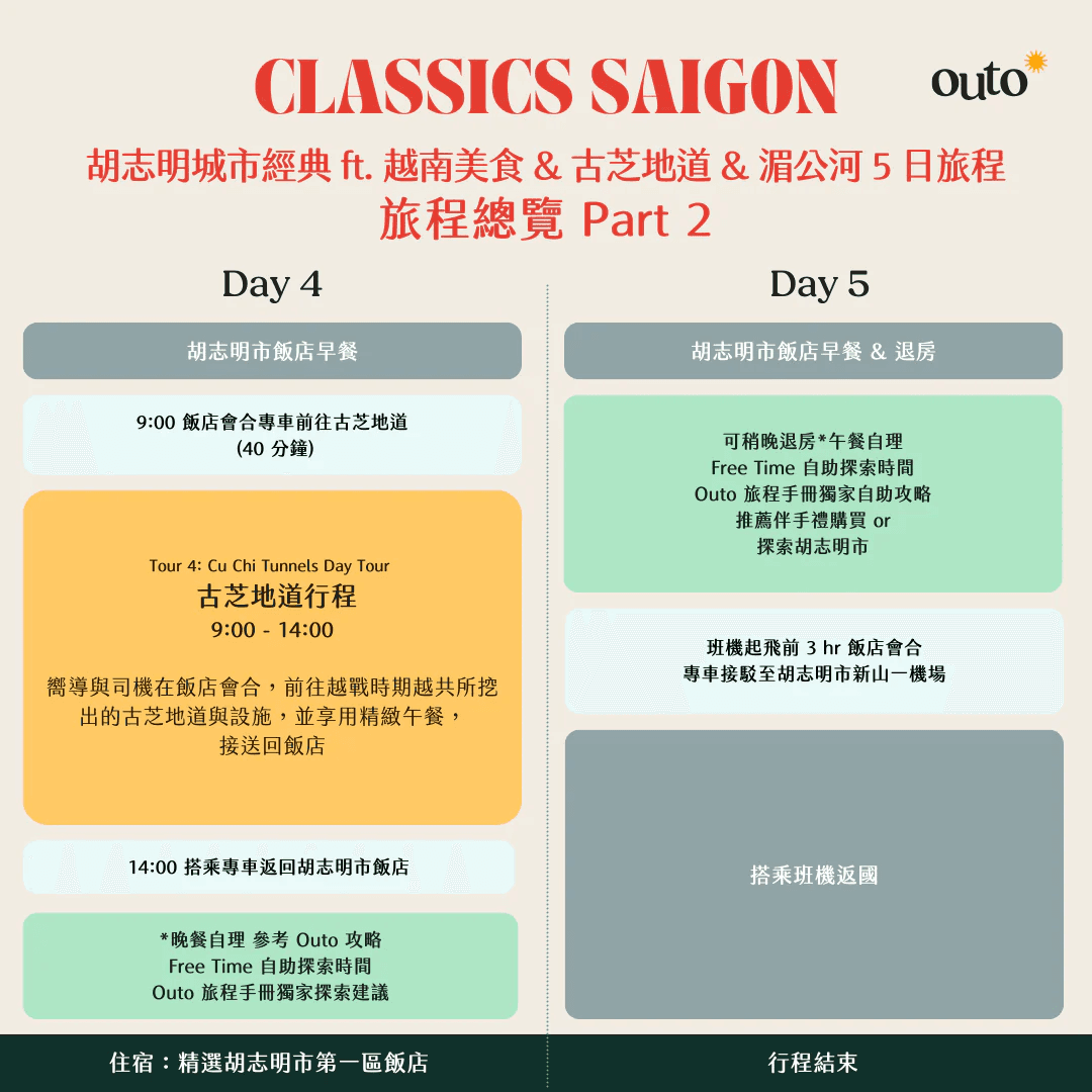 胡志明城市經典 5 日